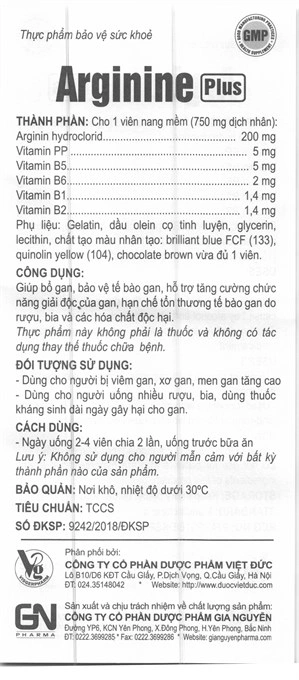 Arginin Plus hộp 60 viên - 6