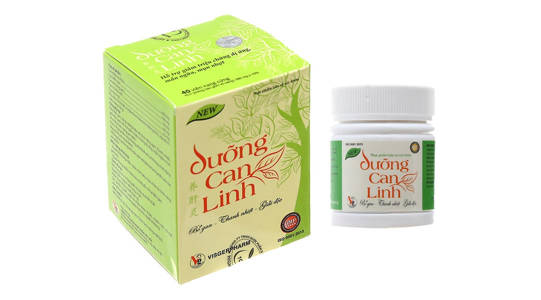 Dưỡng Can Linh bổ gan, thanh nhiệt, giải độc gan lọ 40 viên - 