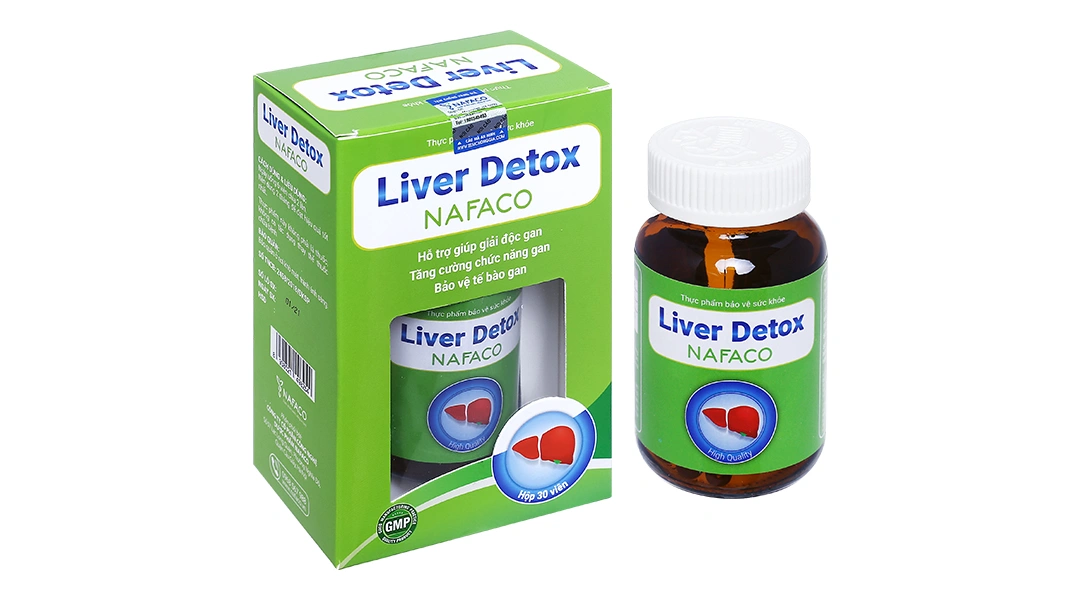 Liver Detox Nafaco hỗ trợ giải độc gan, bổ gan lọ 30 viên - 
