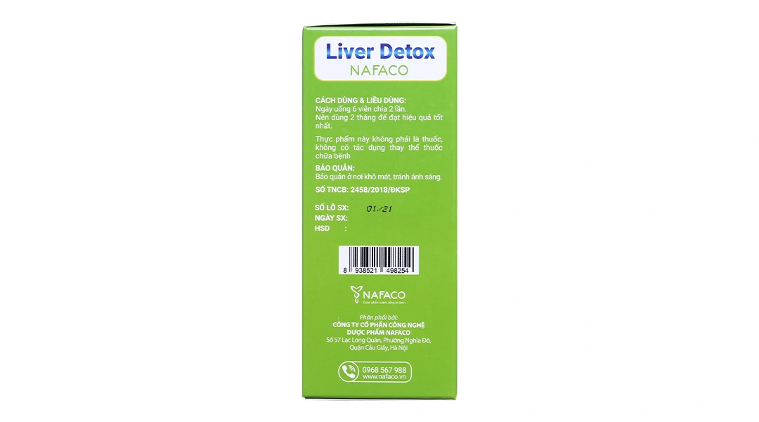 Liver Detox Nafaco hỗ trợ giải độc gan, bổ gan lọ 30 viên - 3