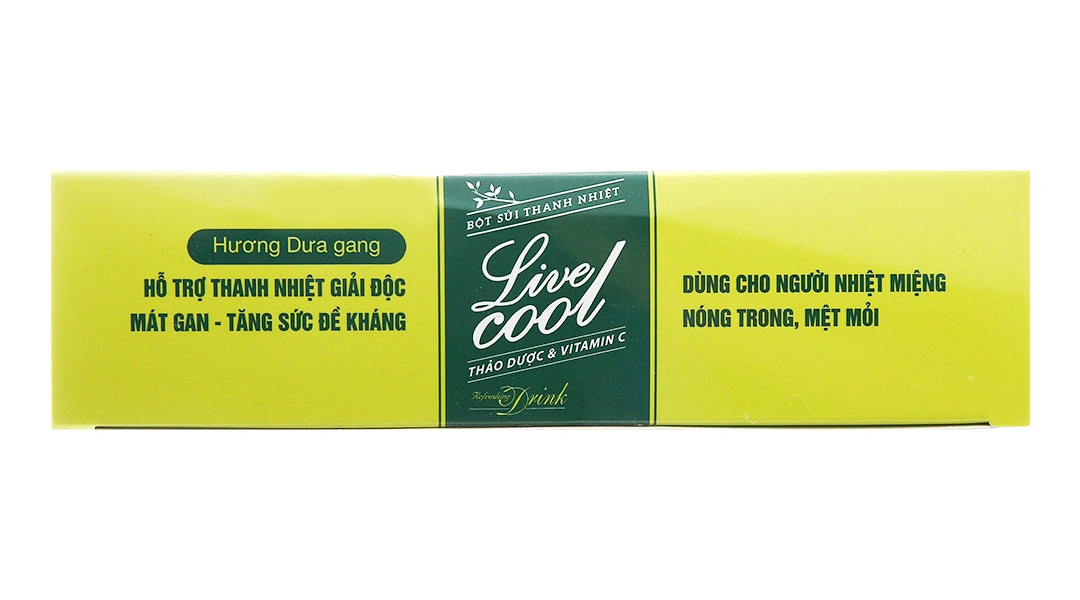 Bột Sủi Live Cool Hương Dưa Gang hộp 10 gói x 7g - 4
