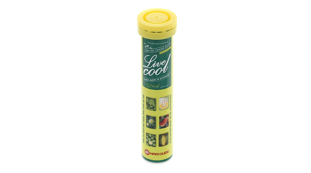 Viên Sủi Thanh Nhiệt Livecool Hương Dưa Gang tuýp 16 viên - 