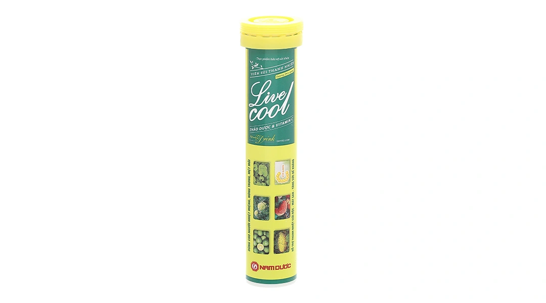 Viên Sủi Thanh Nhiệt Livecool Hương Dưa Gang tuýp 16 viên - 1