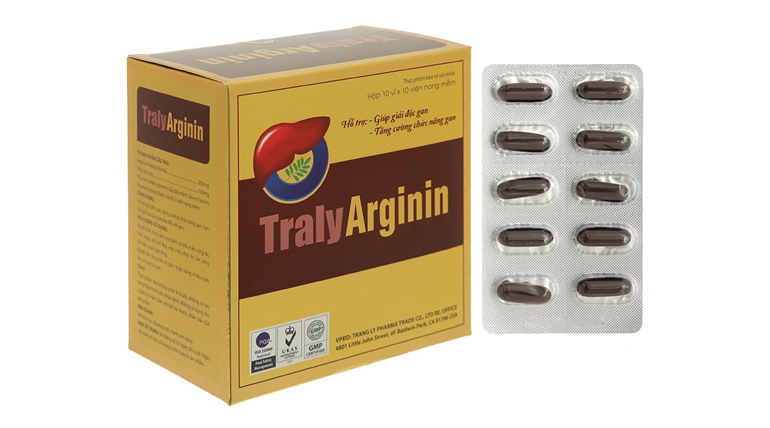 Traly Arginin hộp 100 viên - 