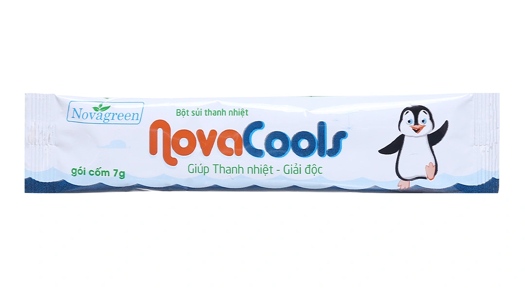 Bột sủi thanh nhiệt Novacools bổ sung vitamin C, tăng đề kháng hộp 15 gói x 7g - 5