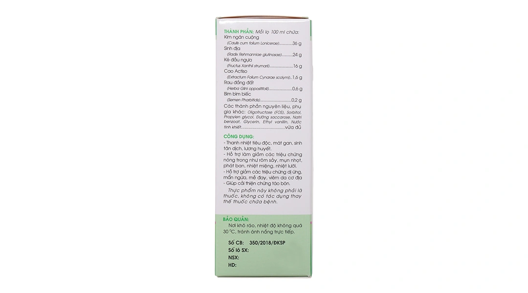 Siro Boganic Kid thanh nhiệt tiêu độc, mát gan chai 100ml - 3