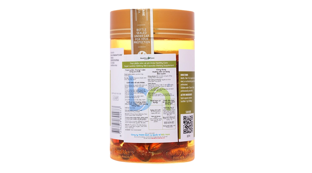 Healthy Care Super Lecithin 1200mg hỗ trợ bảo vệ gan lọ 100 viên - 4