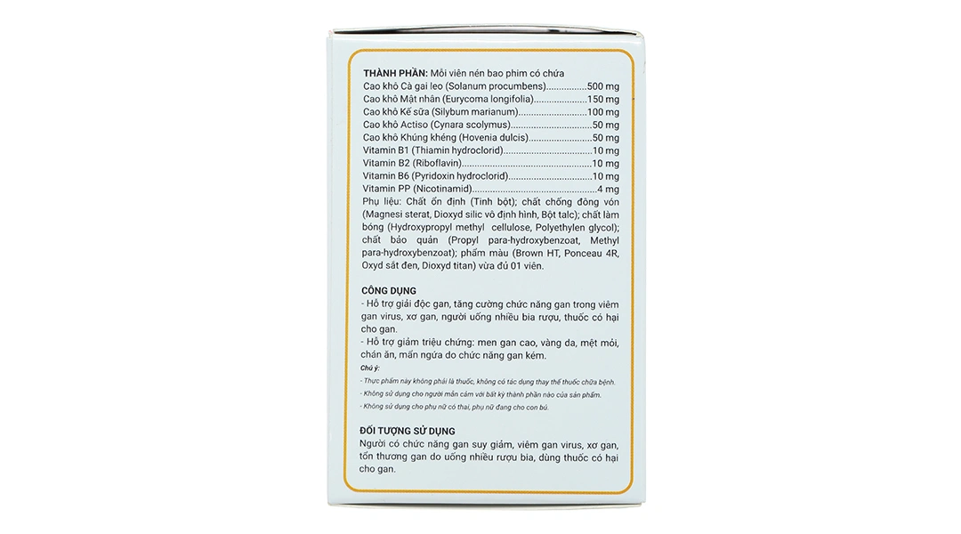 GiảI ĐộC Gan Tuệ Linh Plus  tăng cường chức năng gan hộp 60 viên - 2