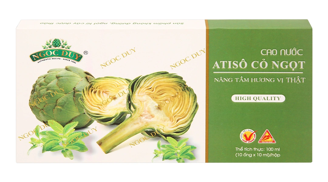 Cao Nước Atiso Ngọc Duy Cỏ Ngọt hộp 10 ống x 10ml - 1