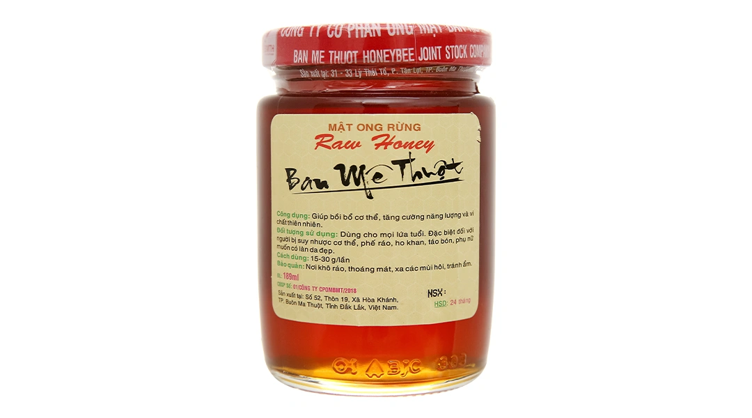 Mật Ong Rừng Ban Mê Thuộc hũ 189ml - 2