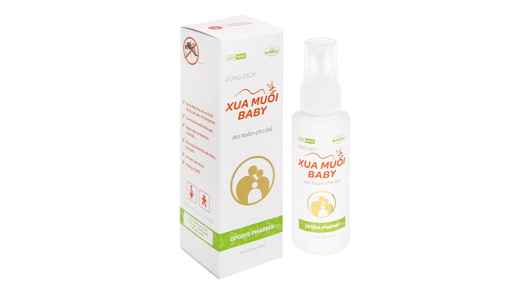 Dung dịch Xua Muỗi Baby an toàn cho da bé - 