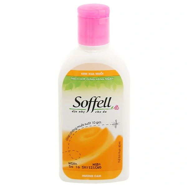 Kem chống muỗi Soffell hương cam cho bé