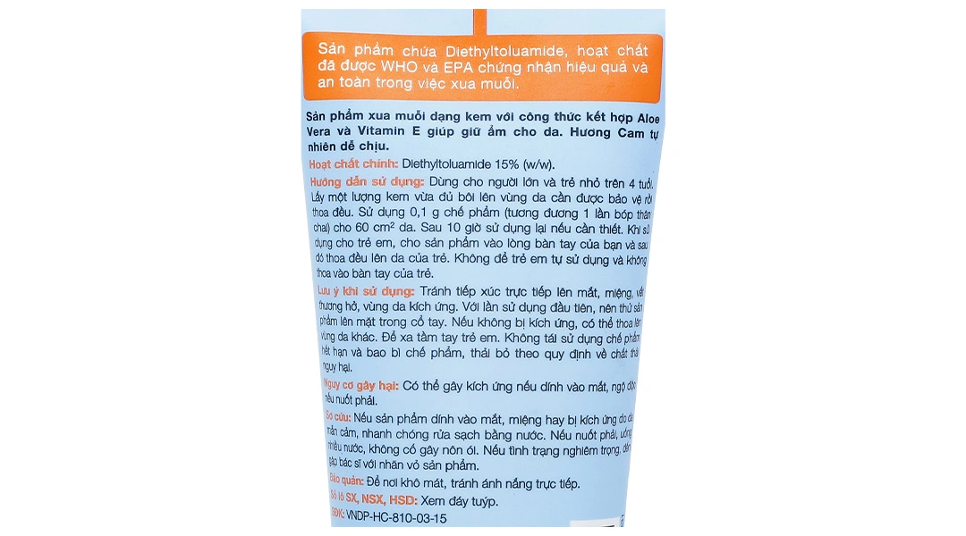 Kem chống muỗi Remos hương cam - 4