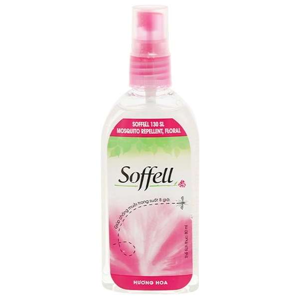 Xịt chống muỗi Soffell hương hoa cho bé