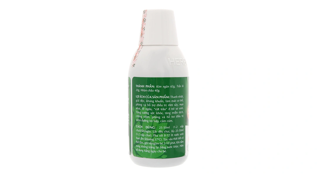 Nước tắm thảo dược Amibebe kháng khuẩn, ngừa rôm sảy chai 250ml - 5