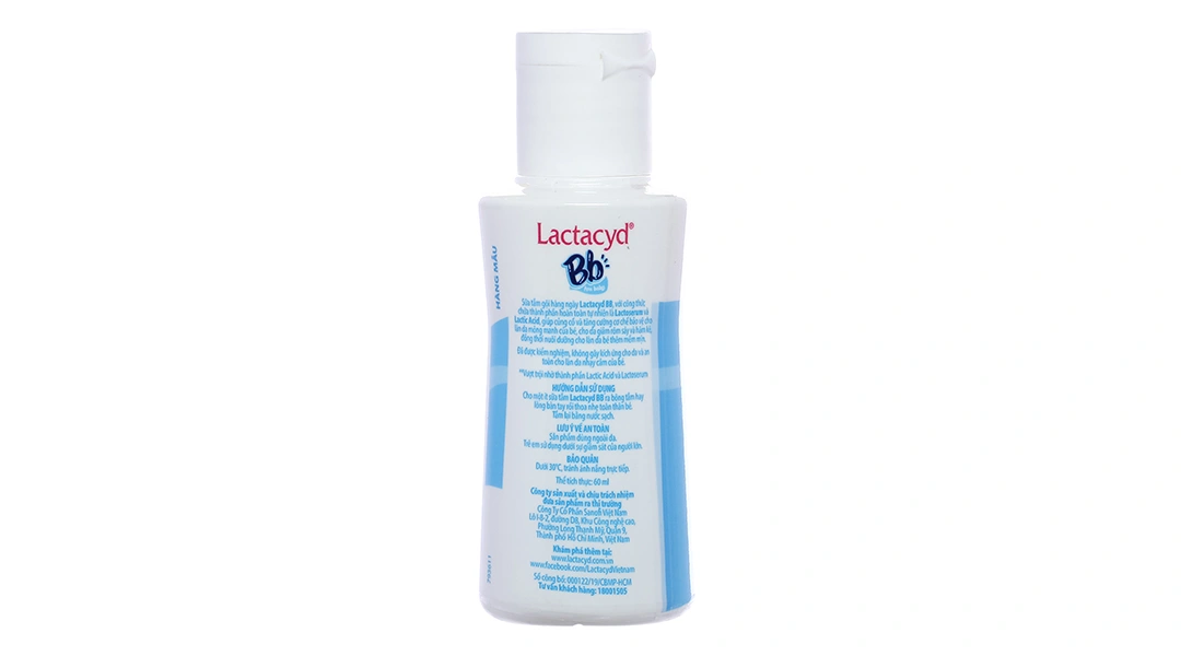Sữa tắm gội Lactacyd BB hỗ trợ điều trị rôm sảy cho bé chai 60ml - 2