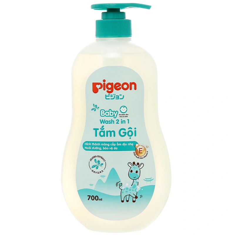 Tắm gội Pigeon chiết xuất Jojoba chai 700ml - 