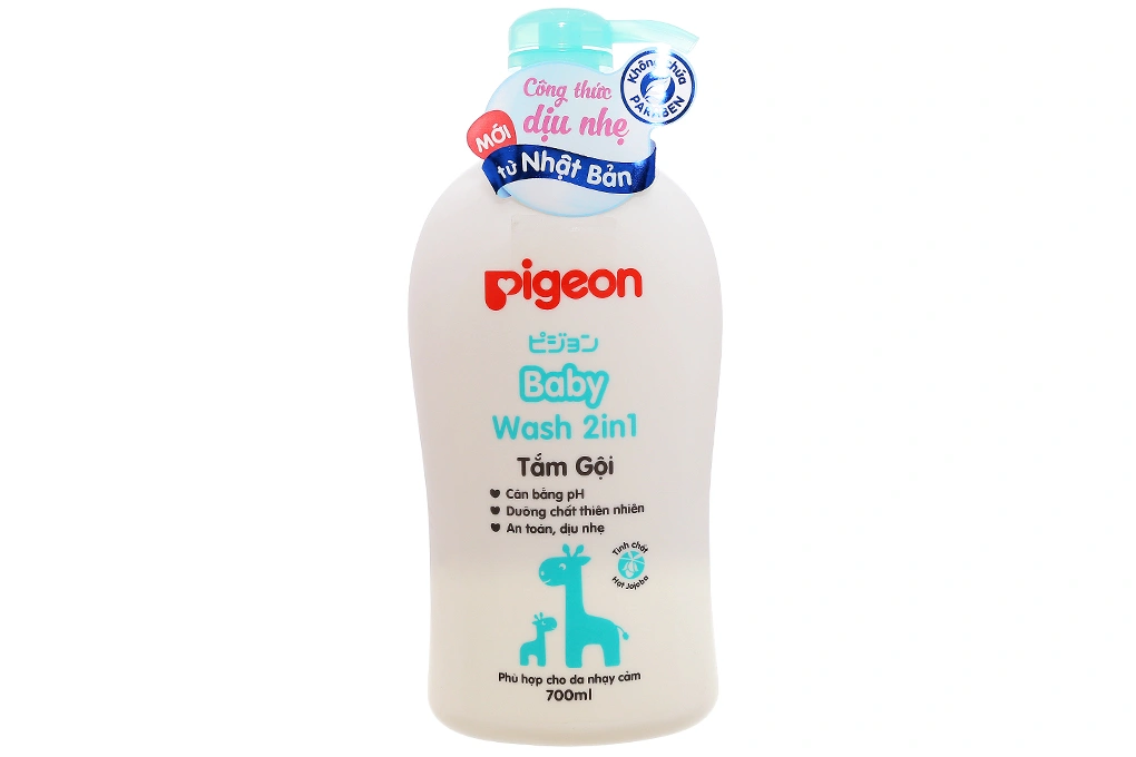 Tắm gội Pigeon chiết xuất Jojoba chai 700ml - 2
