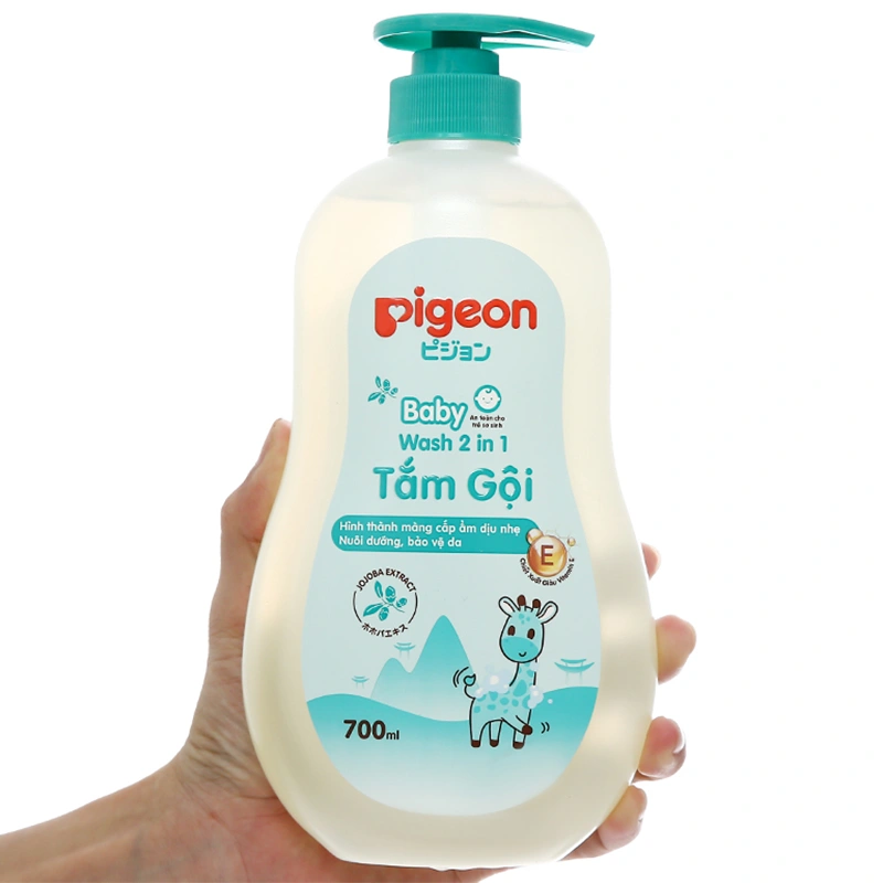 Tắm gội Pigeon chiết xuất Jojoba chai 700ml - 7