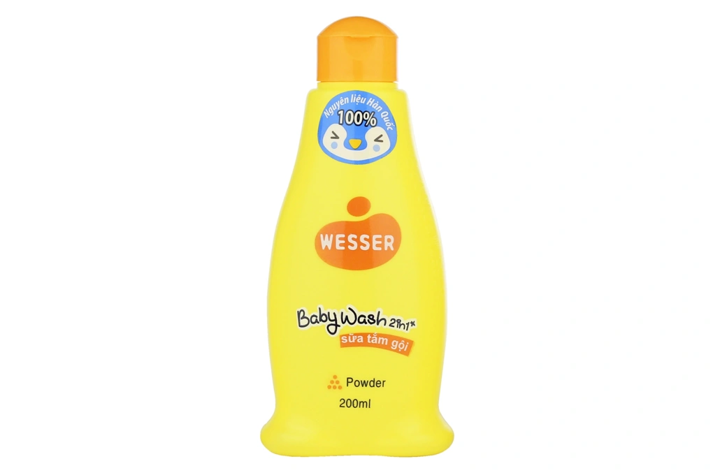Sữa tắm gội Wesser cân bằng ẩm da bé chai 200ml - 1