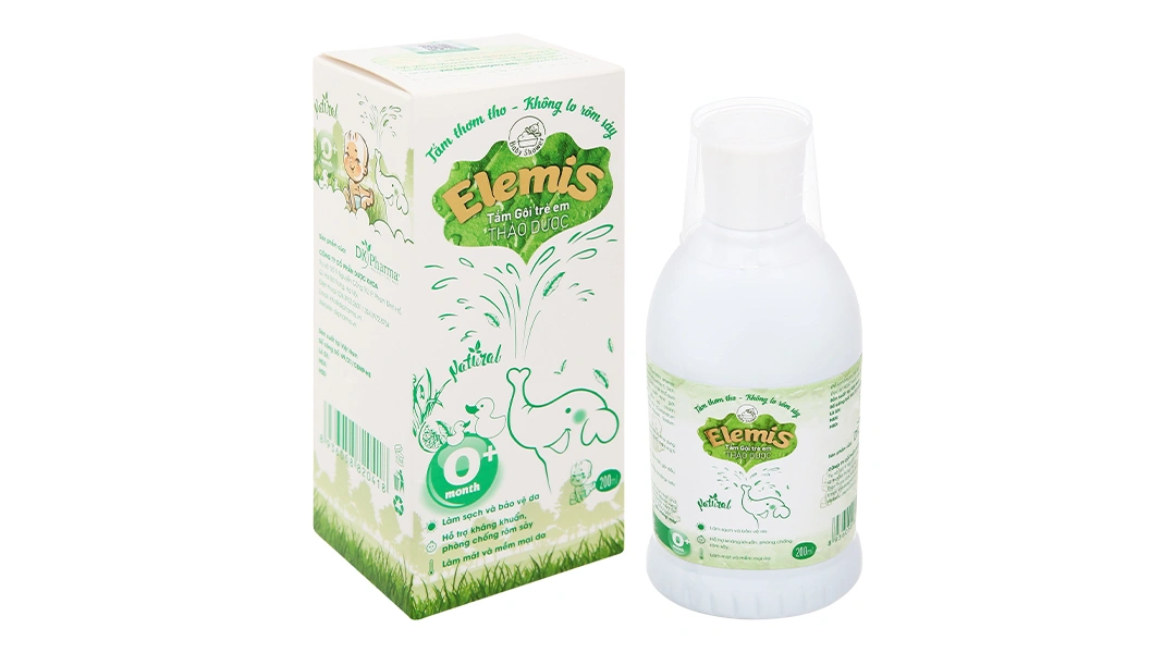 Nước tắm gội thảo dược DK Pharma Elemis làm sạch, bảo vệ da cho bé chai 200ml - 