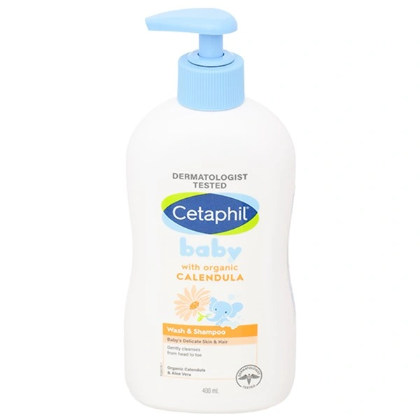 Sữa tắm gội cho bé Cetaphil chiết xuất hoa cúc hữu cơ
