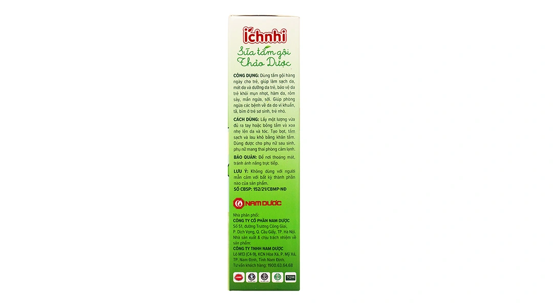 Sữa tắm gội Thảo Dược Ích Nhi giảm hăm da, rôm sảy cho bé chai 200ml - 3