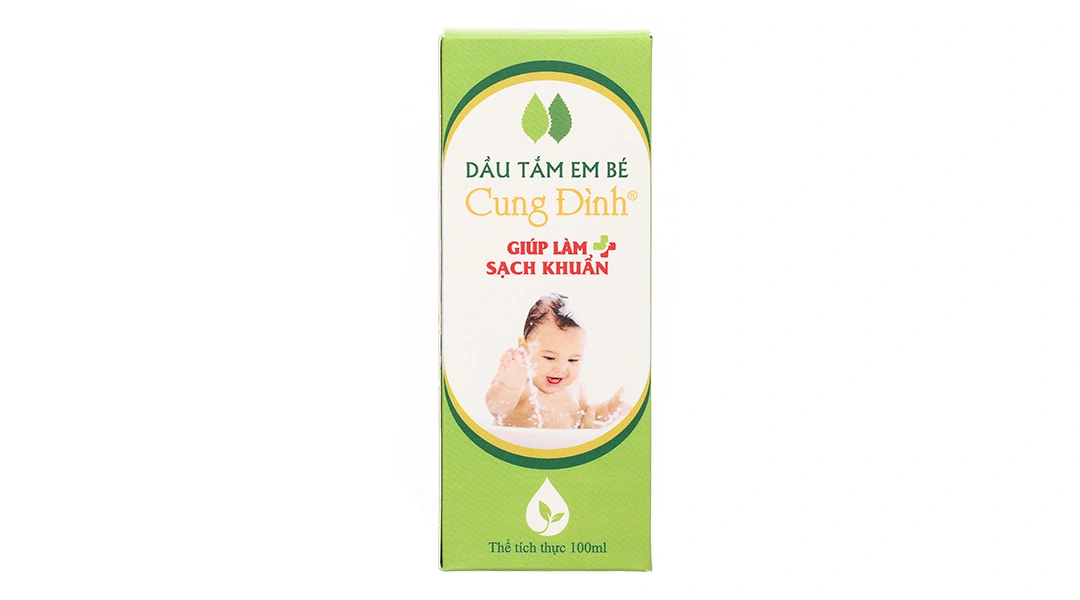 Dầu tắm em bé Cung Đình làm sạch, giữ ấm cơ thể chai 100ml - 1