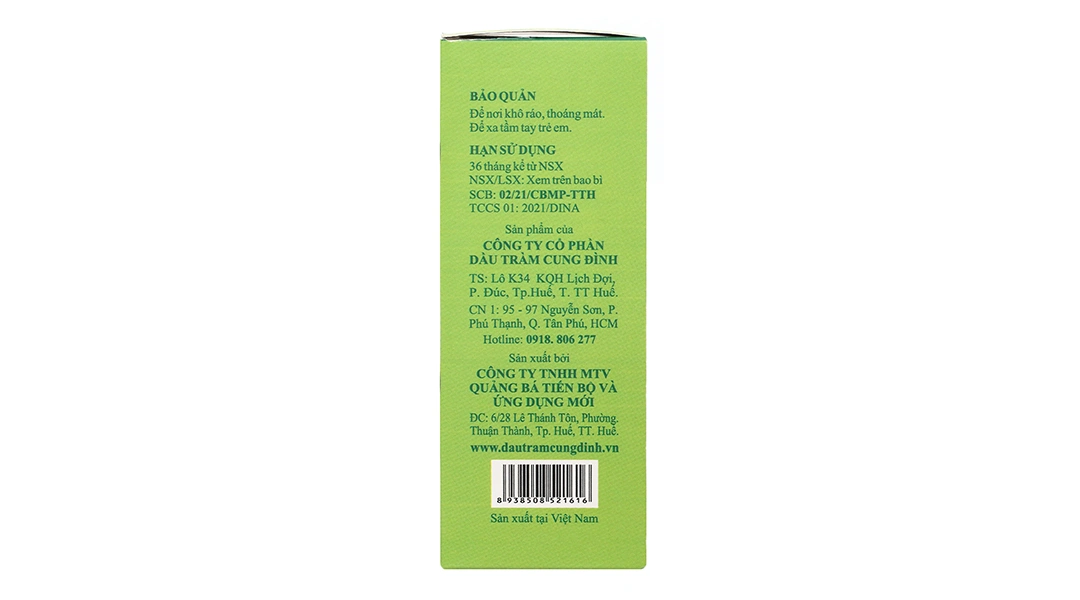 Dầu tắm em bé Cung Đình làm sạch, giữ ấm cơ thể chai 100ml - 3