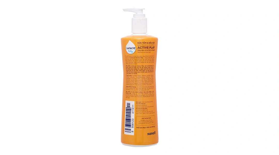 Sữa tắm gội Lactacyd Baby Active Play giúp dưỡng ẩm, giảm kích ứng cho da bé chai 250ml - 9