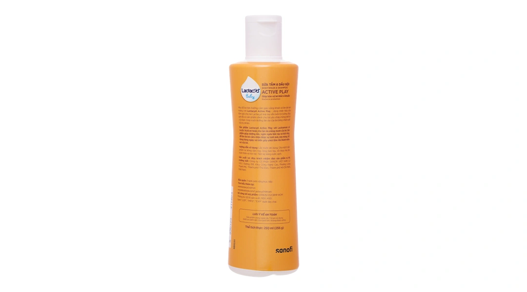 Sữa tắm gội Lactacyd Baby Active Play giúp dưỡng ẩm, giảm kích ứng cho da bé chai 250ml - 1