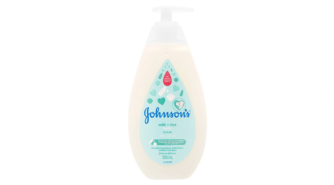 Sữa tắm Johnson's Baby milk & rice nhẹ dịu cho da bé chai 500ml - 