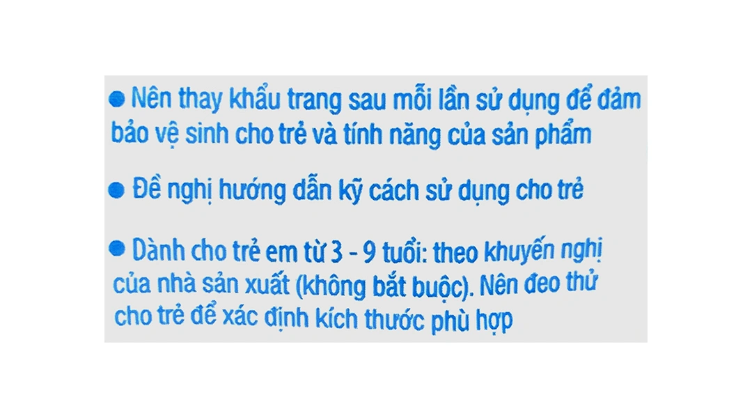 Khẩu trang trẻ em Unicharm 3D Mask Kids màu trắng gói 5 cái - 3