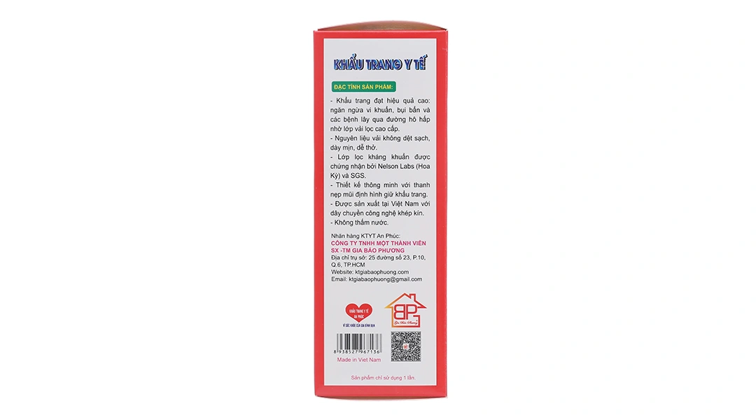 Khẩu trang y tế trẻ em An Phúc K94-4D 3 lớp có họa tiết hộp 20 cái - 2