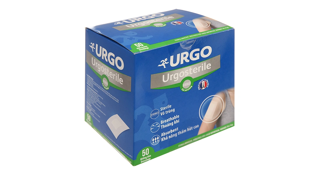 Băng dán Urgosterile (10cm x 7cm) hộp 50 miếng - 