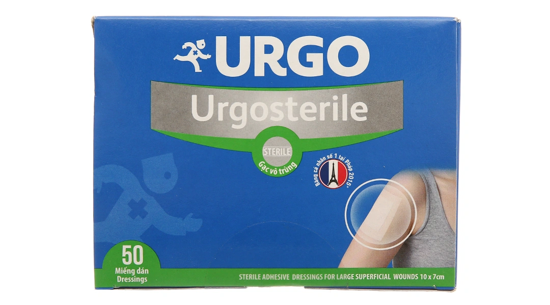 Băng dán Urgosterile (10cm x 7cm) hộp 50 miếng - 4
