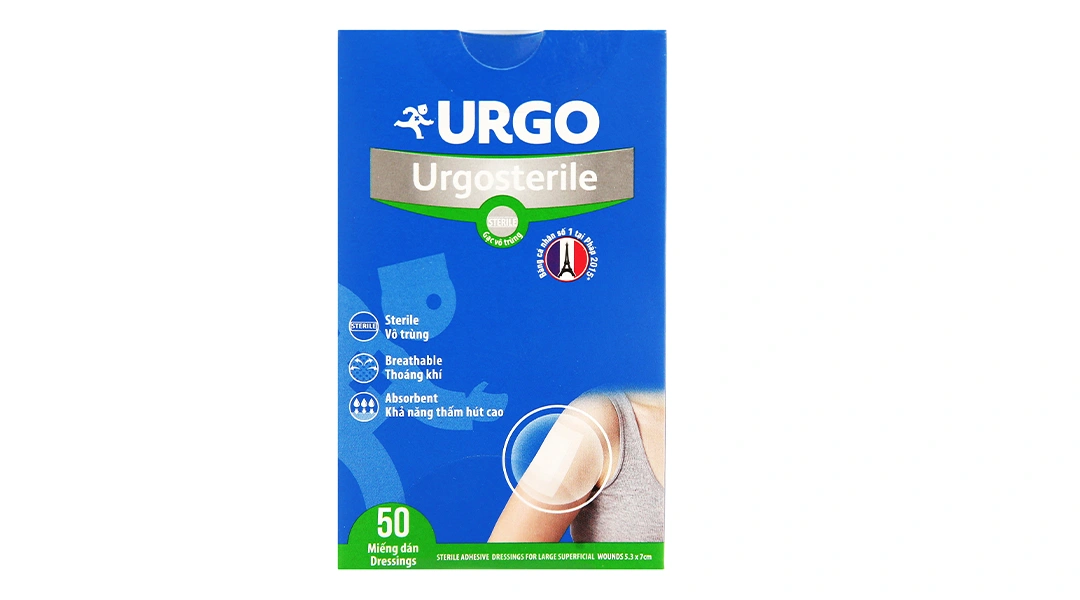 Băng dán Urgosterile (10cm x 7cm) hộp 50 miếng - 11