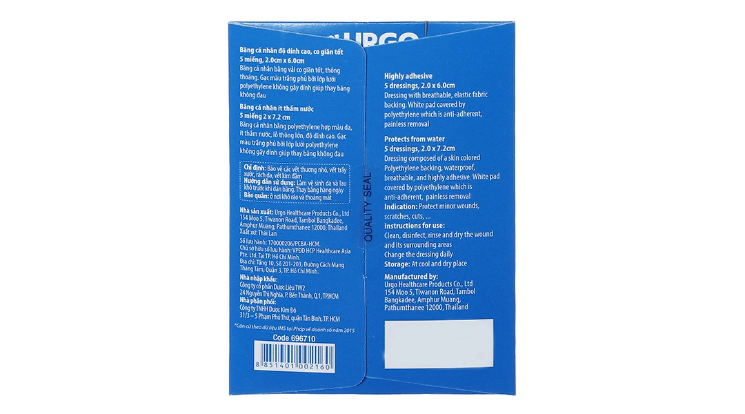 Băng cá nhân Urgo Family hộp 10 miếng - 1