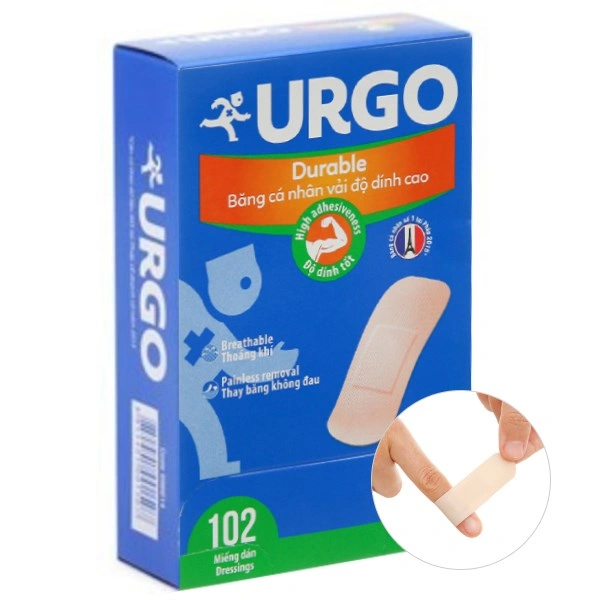 Băng cá nhân vải Urgo Durable (2 x 6cm)