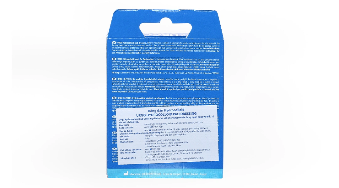 Băng cá nhân Urgo Hydrocolloid Pad Dressing hộp 6 miếng - 1