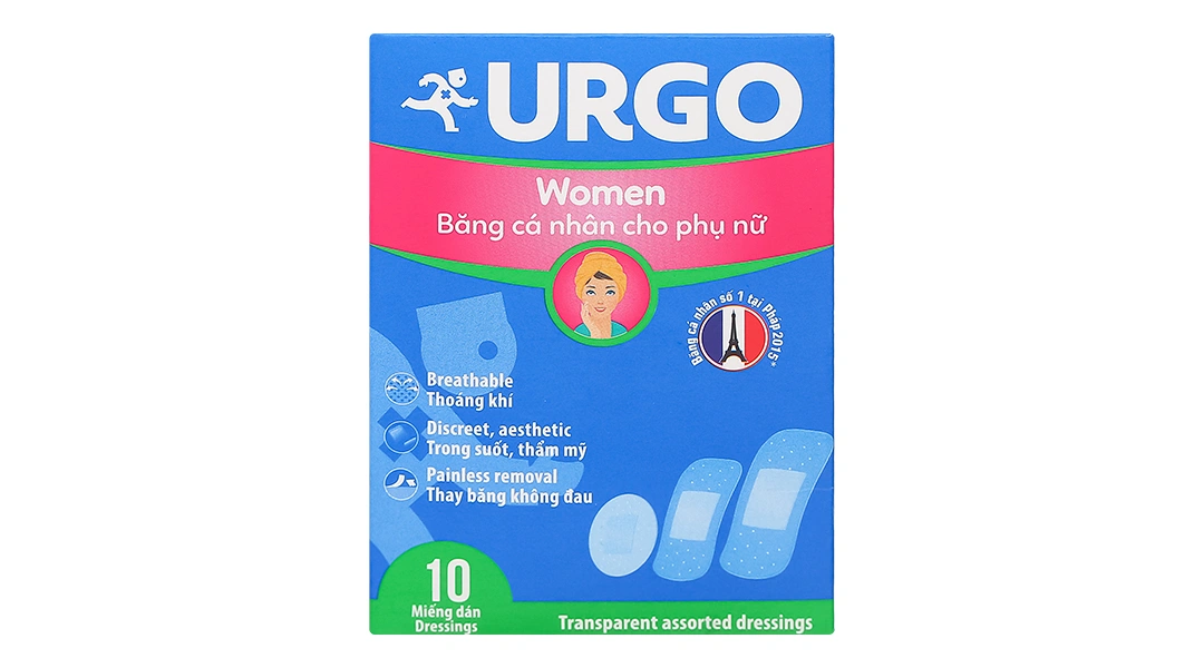 Băng cá nhân trong suốt Urgo Women hộp 10 miếng - 1