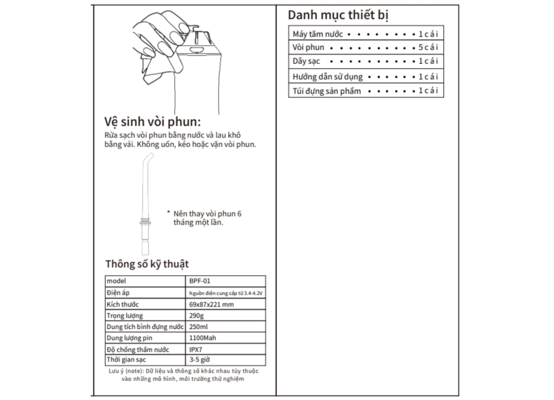Máy tăm nước Gluck BPF-01 - 7