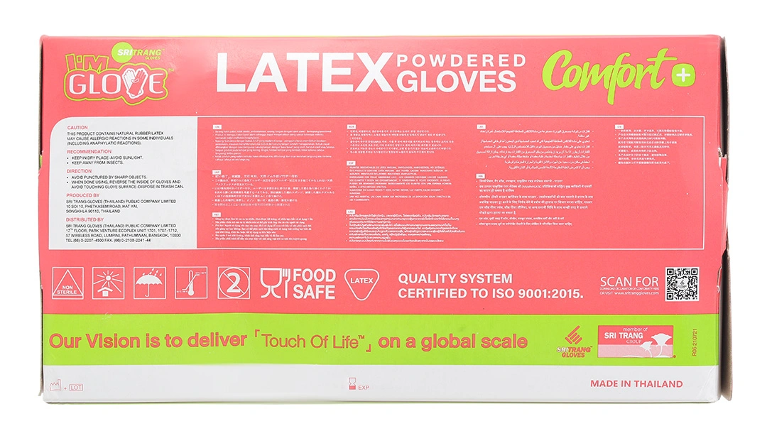 Găng tay y tế có bột Latex I'm Glove size M - 1