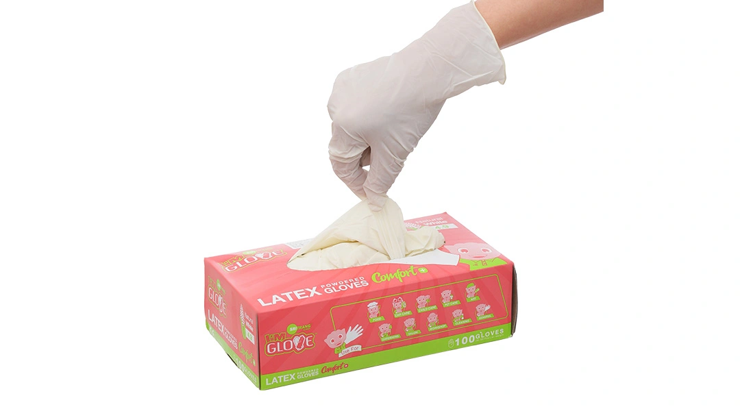 Găng tay y tế có bột Latex I'm Glove size M - 5