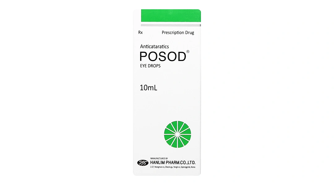 Dung dịch nhỏ mắt Posod Eye Drops trị đục thủy tinh thể chai 10ml - 1