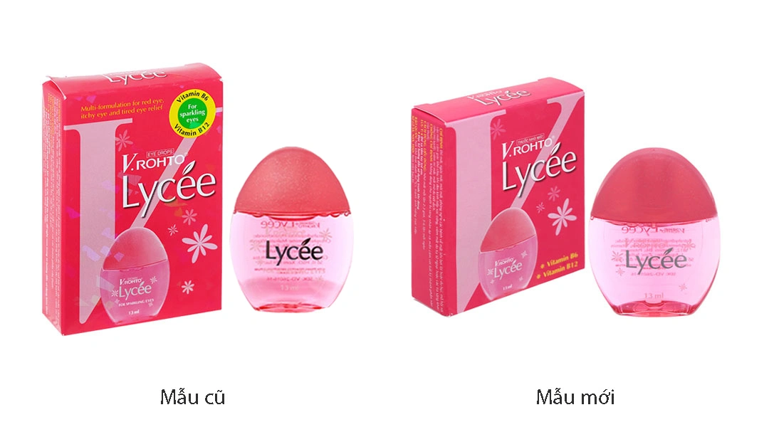 Dung dịch nhỏ mắt V.Rohto Lycée trị đỏ mắt, ngứa mắt, mỏi mắt chai 13ml - 