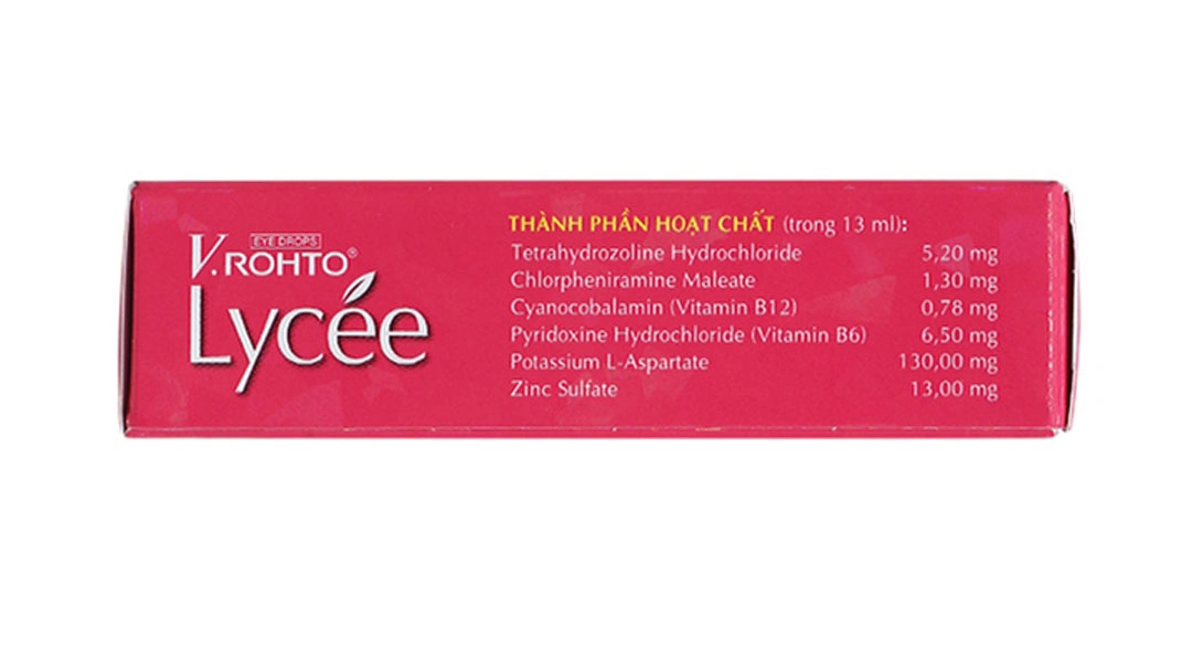 Dung dịch nhỏ mắt V.Rohto Lycée trị đỏ mắt, ngứa mắt, mỏi mắt chai 13ml - 4