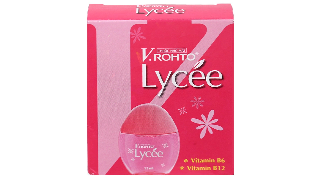 Dung dịch nhỏ mắt V.Rohto Lycée trị đỏ mắt, ngứa mắt, mỏi mắt chai 13ml - 2