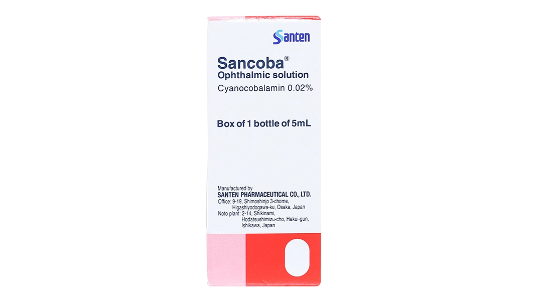 Dung dịch nhỏ mắt Sancoba 0.02% cải thiện chứng mỏi mắt do điều tiết chai 5ml - 1