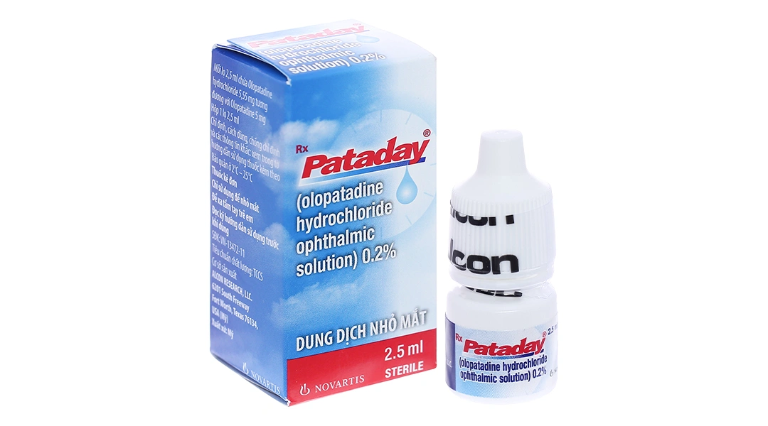 Dung dịch nhỏ mắt Pataday 0.2% phòng và trị viêm kết mạc dị ứng chai 2.5ml - 